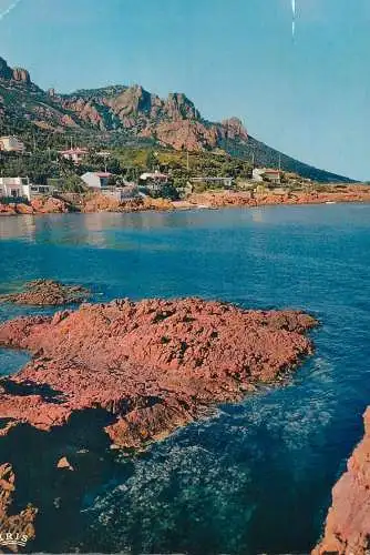 France postcard cote d'Azur la Corniche d'Or 1965