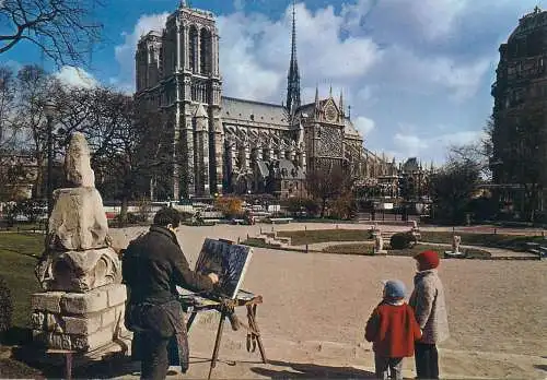 France postcard Paris Notre Dame de Paris 1972