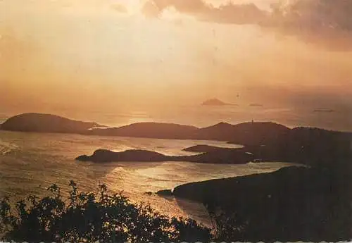 Carribean Virgin Island postcard St Thomas