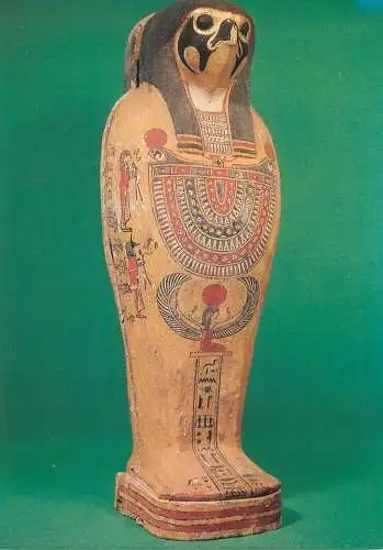 France postcard Paris Musee du Louvre sarcophage de figurine rituelle osirienne