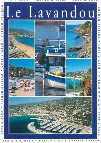 France postcard Lavandou souvenir 1998