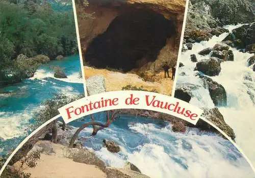 France postcard Fontaine de Vaucluse 1982