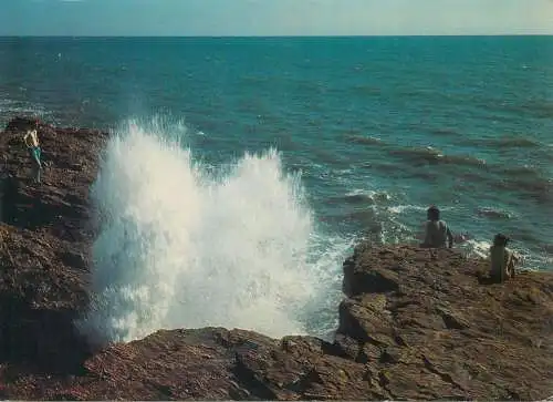 France postcard effet de vagues sur la Cote Atlantique 1981