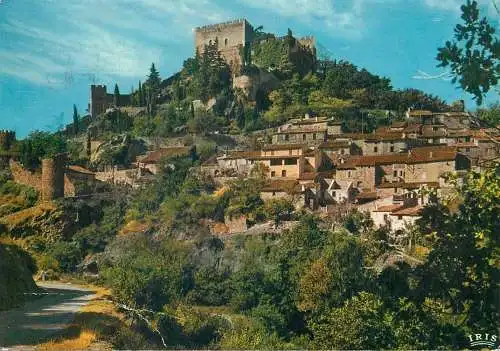 France postcard Le Roussillon Castelnou chateau feodal et fortifications 1971