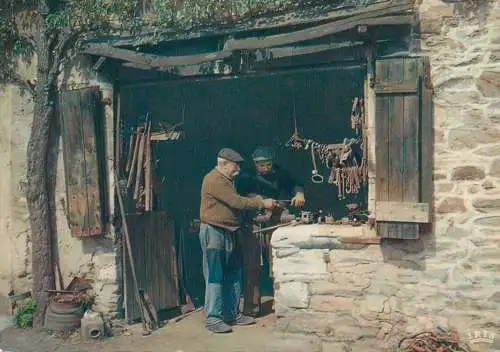 France postcard Vieille forge Ardennaise