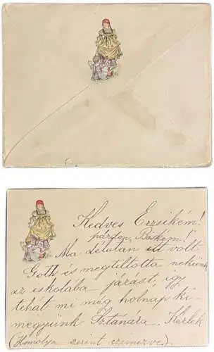 RO9 Correspondance Romania pre-1900 Szentegyház utca strada Iuliu Maniu Cluj-Napoca Schilling family genealogy