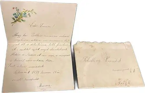RO9 Correspondance Romania 1892 Kolozsvar Cluj Transylvania family Erzsébet Schilling genealogy