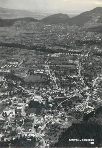 Austria postcard Rankweil Voralberg aerial view