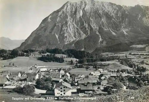 Austria postcard Tauplitz mit Grimming Steirisches Salzkammergut 1971