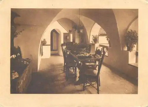 Austria postcard Wien Lauterback interior scene
