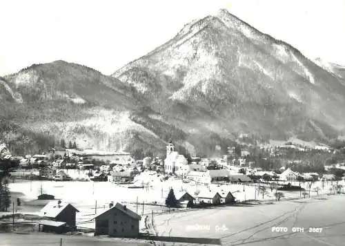 Austria postcard Grunau village scene mountain area church