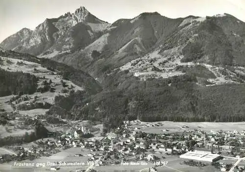 Austria postcard Frastanz geg Drei Schwestern mountain scene 1967
