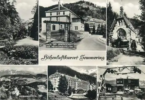 Austria postcard Hohenluftkurort Semmering multi view