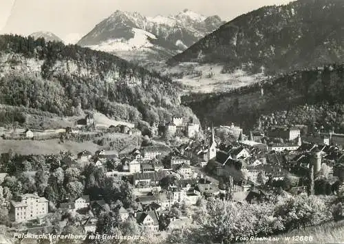 Austria postcard Feldkirch Voralberg mit Gurtisspitze