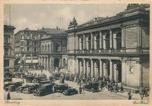 Germany postcard Hamburg the stock exchange building