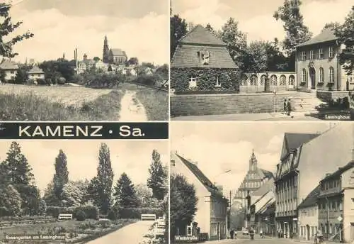 Germany postcard Kamenz Sa. multi view 1974