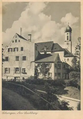 Germany postcard Schongau am Lechberg clocktower