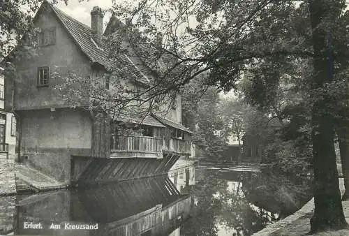 Germany postcard Erfurt am Kreuzsand chanel