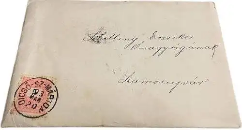 Correspondance Romania 1893 Schilling family geenealogy letter Târnăveni Dicsőszentmárton to Gherla ( Szamosújvár )