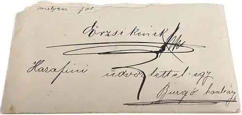 Correspondance Romania Transilvania 1893 Schilling family geenealogy letter Tarnaveni Târnăveni Dicsőszentmárton
