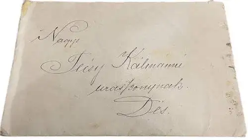 RO9 Técsy noble family from Târgu Lăpuș ( Magyarlápos ) genealogy Transylvania correspondance letter Zalau to Dej