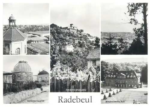 Germany postcard Radebeul multi view