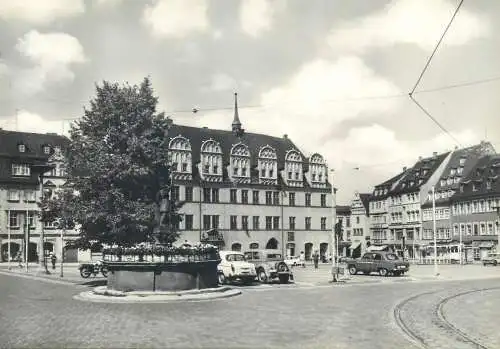 Germany postcard Naumburg Saale Willhelm Pieck Platz mit Rathaus