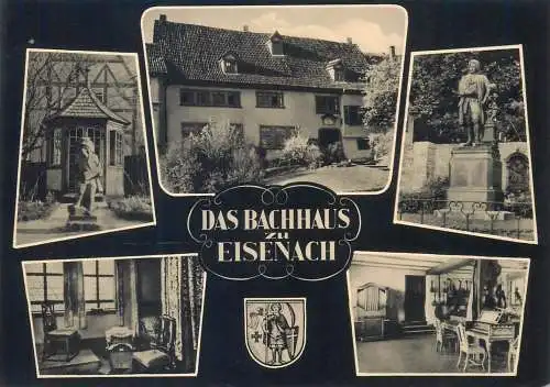 Germany postcard Das Bachhaus Eisenach multi view