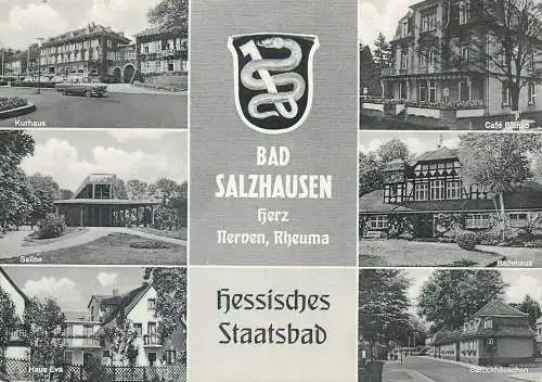 Germany postcard Bad Salzhausen Nerven Rheuma multi view