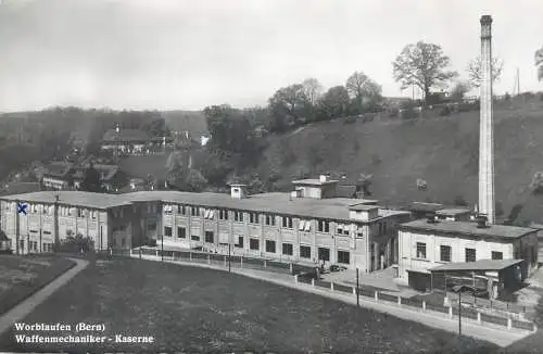 Switzerland postcard Worblaufen Bern Waffenmechaniker Kaserne