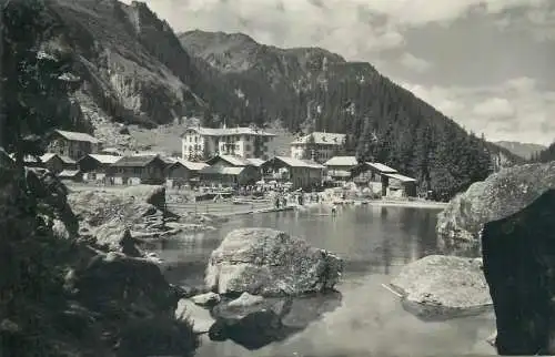 Switzerland postcard Fionnay et le lac
