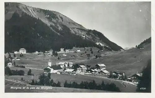 Switzerland postcard morgins et le pas de Morgins 1936