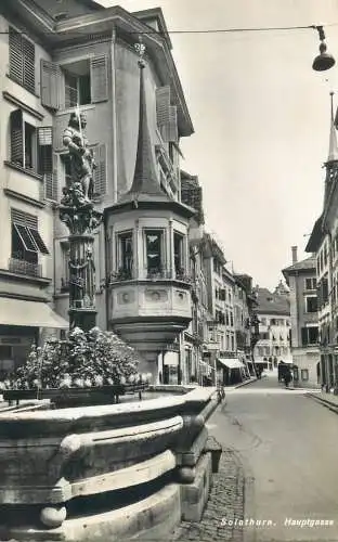 Switzerland postcard Solothurn Hauptgasse