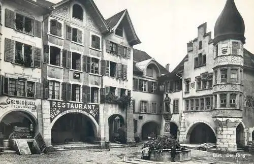 Switzerland postcard Biel der Ring