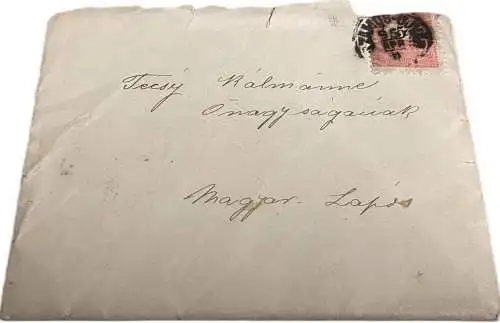 Técsy noble family from Târgu Lăpuș ( Magyarlápos ) genealogy Transylvania correspondance 1895 Gherla to Targu Lapus
