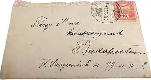 Técsy noble family from Târgu Lăpuș ( Magyarlápos ) genealogy Transylvania correspondance 1910 Des to Budapest