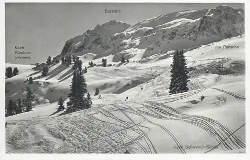 Switzerland Casanna ski slope resort