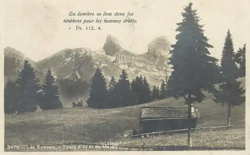 Switzerland Les Ecovets tours d'Ai et de Mayen