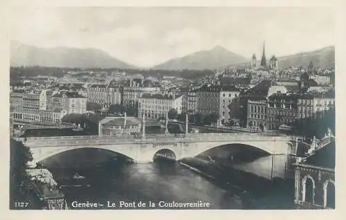 Switzerland Geneve le pont de la Coulouvreniere