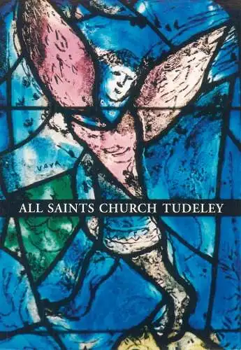 Postcard England Tudeley All Saints Church, stained glass south wall Chancel window detail Marc Chagall painting