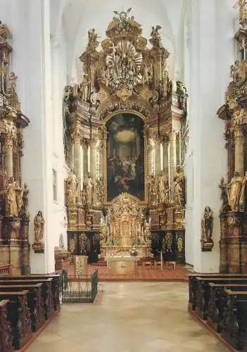 Postcard Germany Straubing Heilige Geist Karmelitenkirche