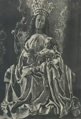 Postcard Thronende Madonna