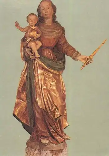 Postcard Madonna with the Child Exerzitienhaus Schloss Furstenried Forst-Kasten-Allee
