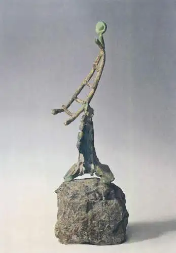Postcard the Ladder of the Escaping Eye Joan Miro bronze artwork