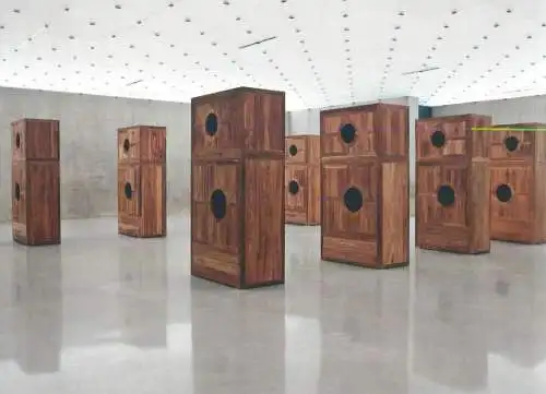 Postcard Austria Kunsthaus Bregenz Ai Weiwei Art Architecture Moon Chest Ausstellungsansicht