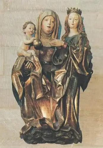 Postcard Nurnberg Jakobskirche Anna Selbdritt von Veitstoss um 1500
