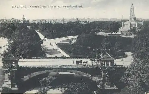 Hamburg Kersten Miles Brucke und Bismarckdenkmal