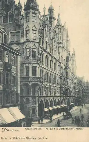 Munchen Rathaus AK