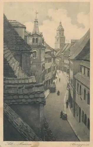 Germany Saxony Meissen Meißen Burggasse
