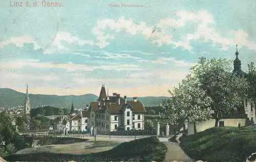 AK Linz Obere Romerstrasse